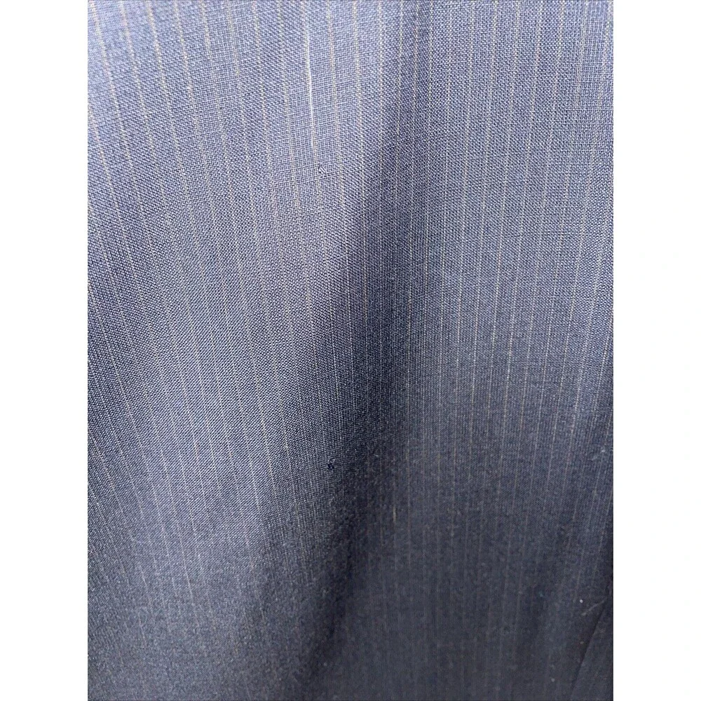 Albert Nippon Men’s Dress Blazer Size 46R Black Pinstripe Wool/Cashmere Blend